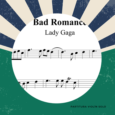 partitura bad romance