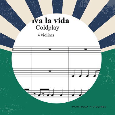 partitura viva la vida